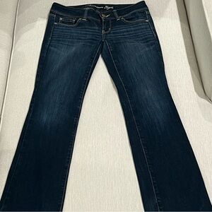 American Eagle Dark Blue Women's Slim Boocut Stretch Jeans